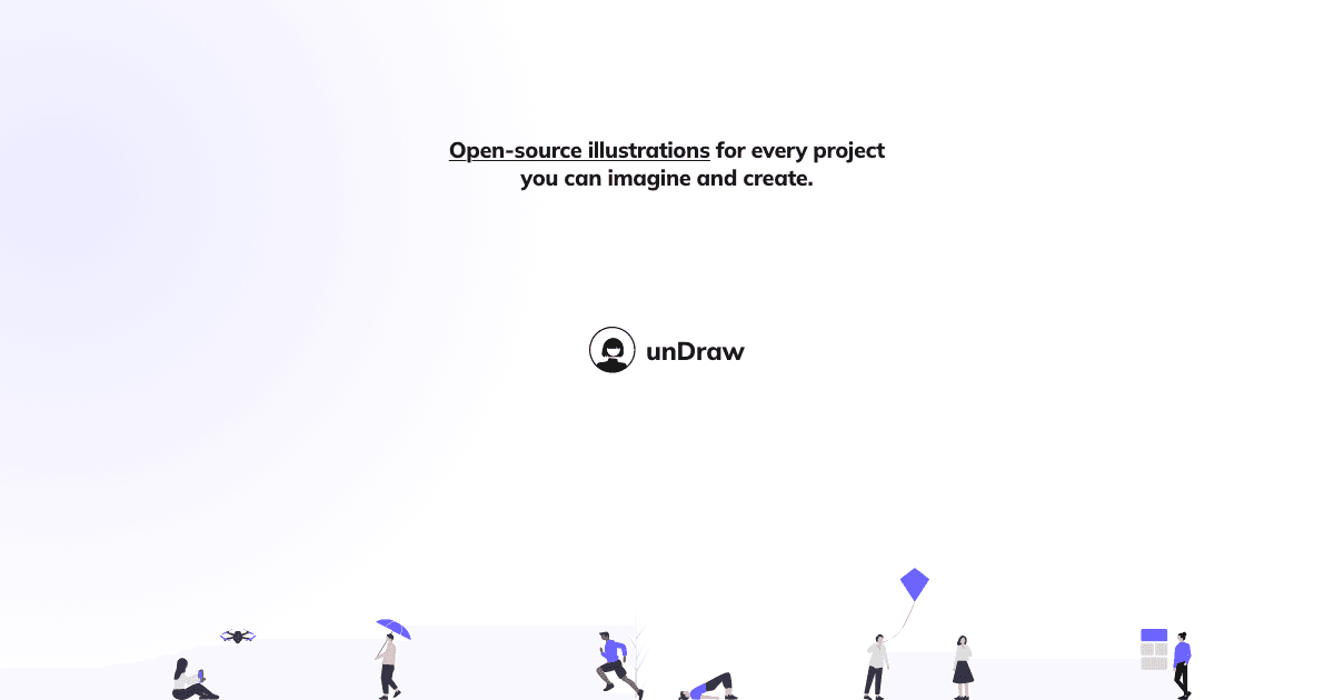 unDraw: Open source illustrations for any idea
