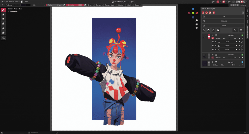 HAS Paint Layers Add-on for Blender