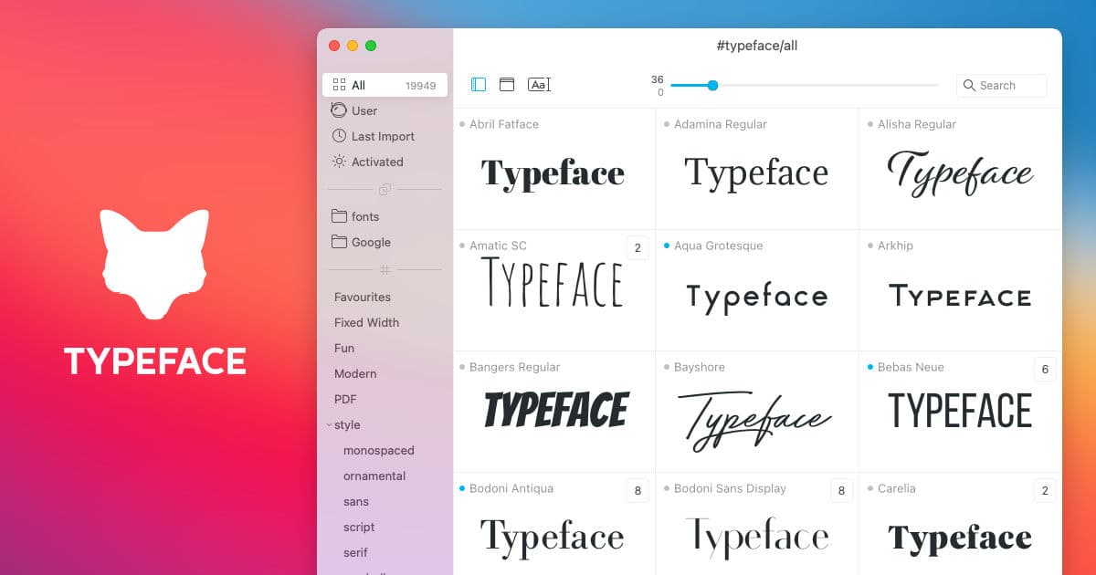 Typeface: Advanced Font Management for Mac