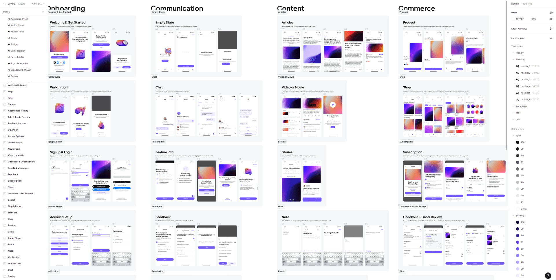 Nucleus UI: Comprehensive Mobile & Web Kit
