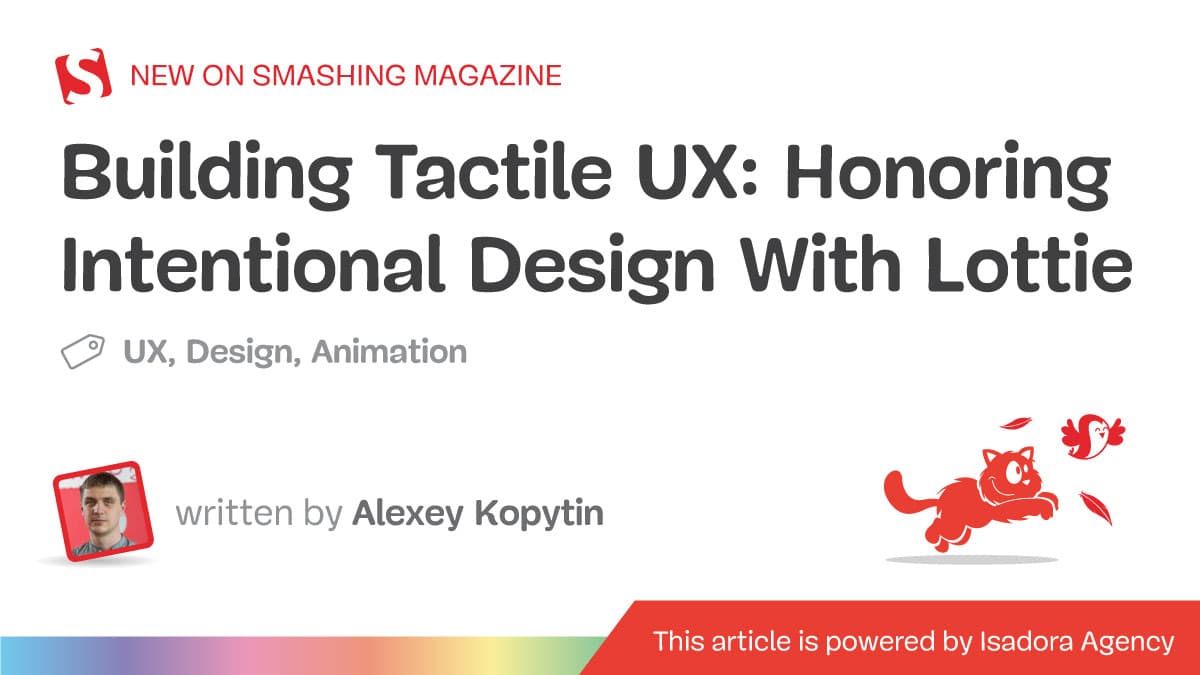Building Tactile UX with Lottie