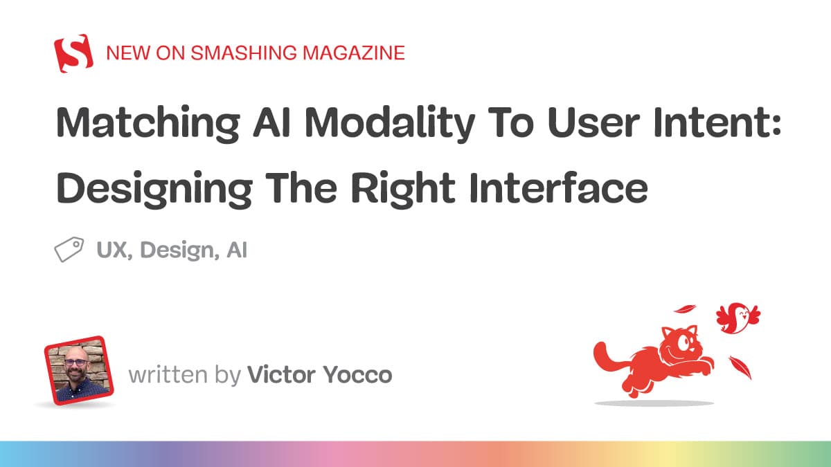 Matching AI Modality to User Intent