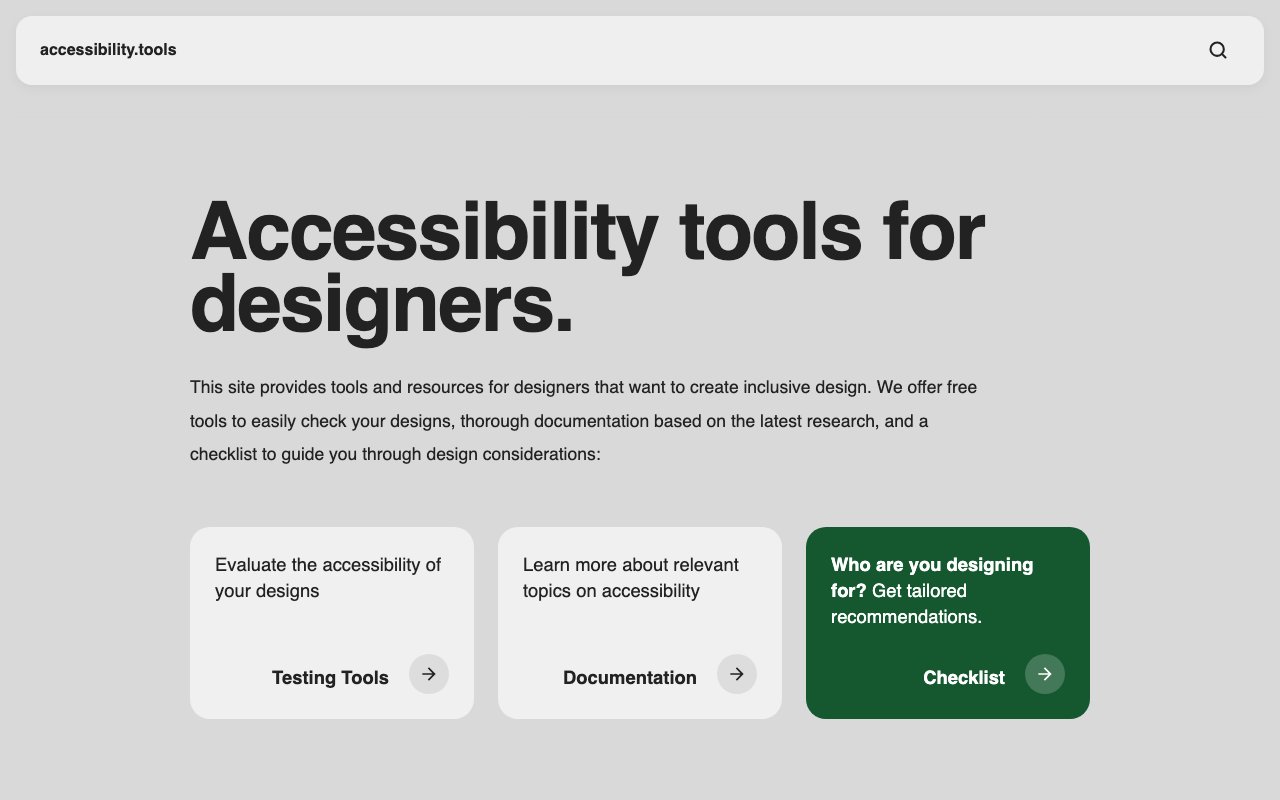 Accessibility Tools for Designers