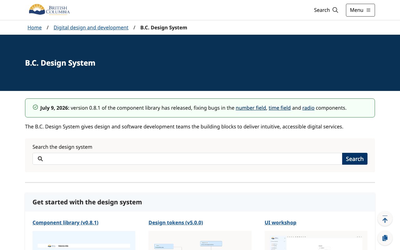 B.C. Design System